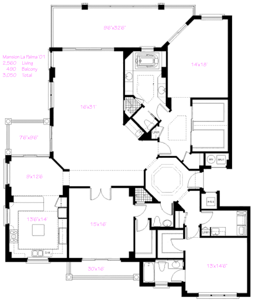 Mansion La Palma Floor Plan 2