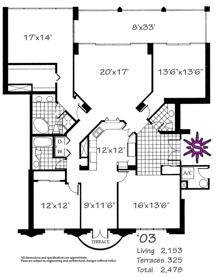 Claridge Floor Plan '03
