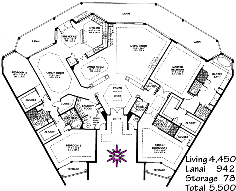 Crescent Penthouse Floor Plan