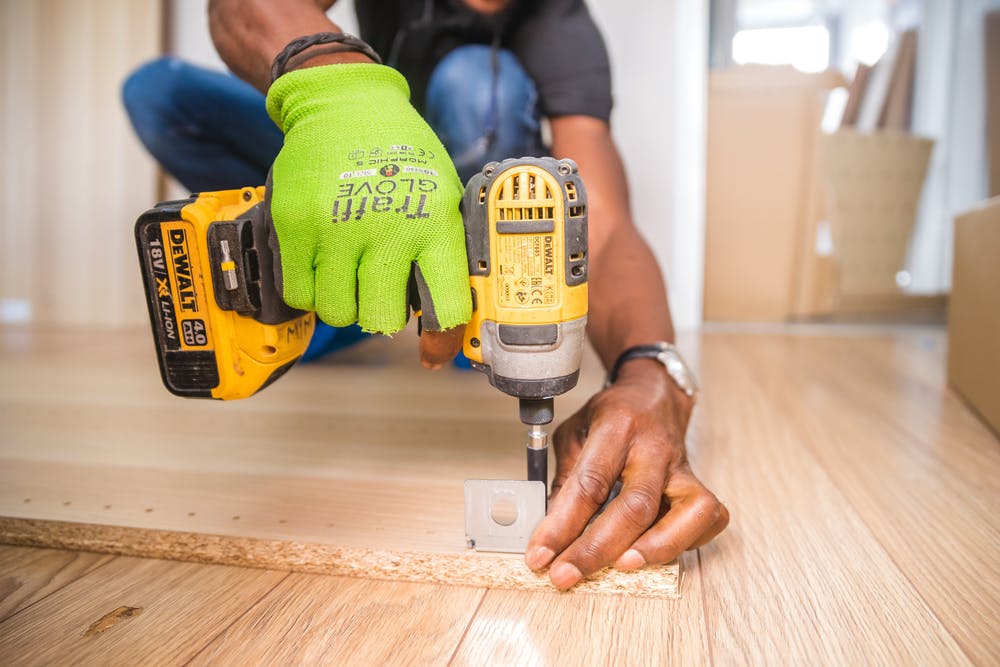 Remodeling with a drill
