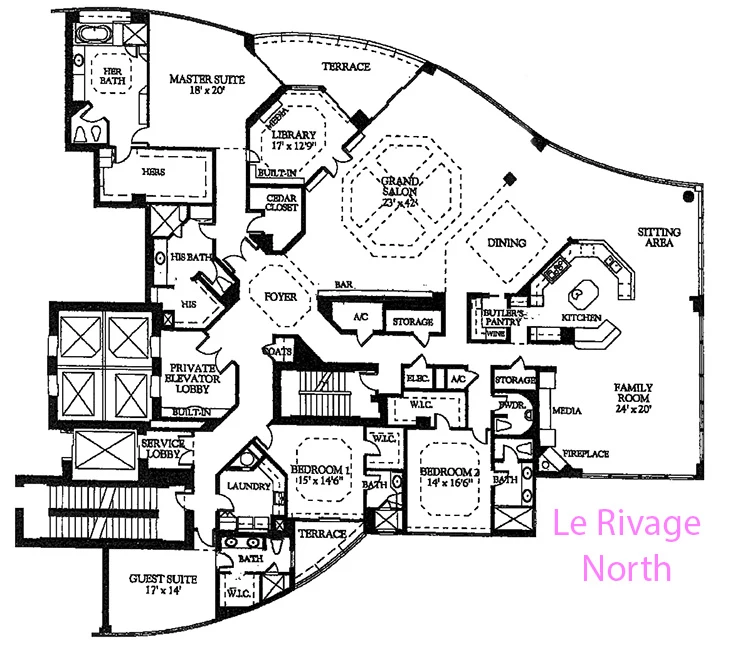 Le Rivage North Floor Plan