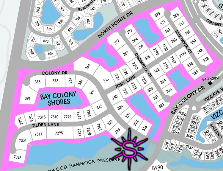 Bay Colony Shores Site Plan