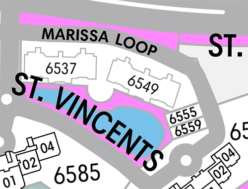St. Vincents Site Plan in Pelican Bay