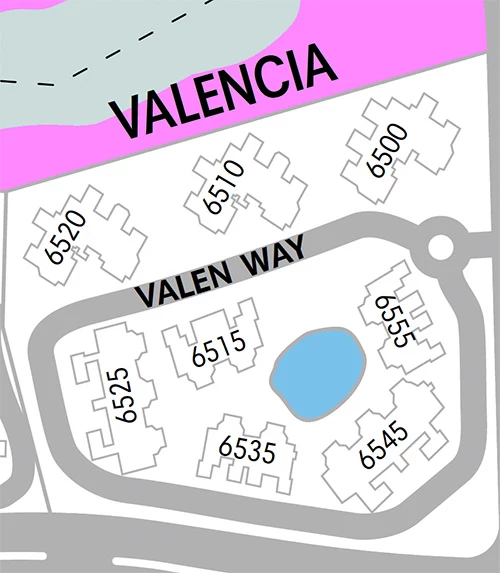 Valencia Site Plan in Pelican Bay