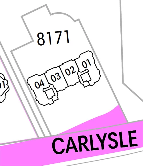 Carlysle Site Plan in Bay Colony Naples, Florida